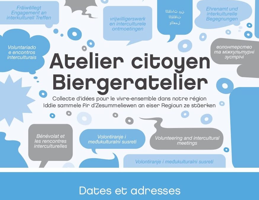 Invitatioun Biergeratelier Zesummeliewen